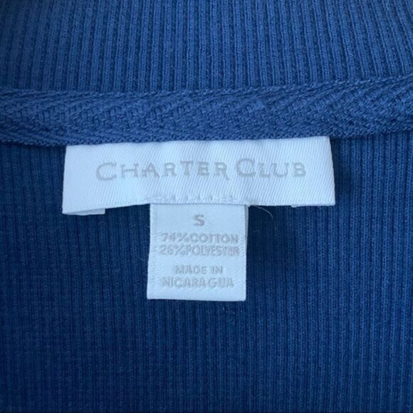 Charter Club Velour Track Jacket - Picture 3 of 5